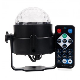 LT Upgraded 120-Degree Beam Angle Auto / Voice Control RGB Light LED Stage Lamp with Remote Controll