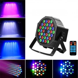 36W 36-LED RGB Remote / Auto / Sound Control DMX512 High Brightness Mini DJ Bar Party Stage Lamp wit *10