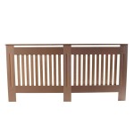 Simple Traditional Design Ventilated E1 MDF Board Vertical Stripe Pattern Radiator Cover Wood Color XL